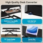 JYLH JOYSEEKER 38" Adjustable Standing Desk Converter