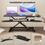 JYLH JOYSEEKER 38" Adjustable Standing Desk Converter