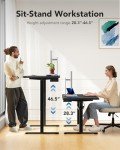 HUANUO Large Electric Height Adjustable Standing Desk