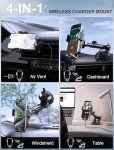 15W Wireless Car Charger with Auto Clamping Holder