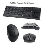 Wireless Keyboard and Mouse Combo for PCs and Laptops
