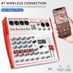 6-Channel Mixer with 99 Effects for PC & Streaming