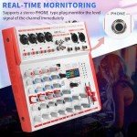 6-Channel Mixer with 99 Effects for PC & Streaming