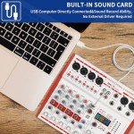 6-Channel Mixer with 99 Effects for PC & Streaming