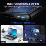 TECKNET Adjustable Laptop Cooling Pad for 12"-15.6