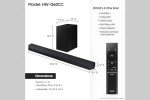 SAMSUNG HW-Q60CC Dolby Atmos Soundbar 3.1.2 Channel