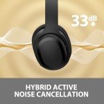 Tapaxis Wireless Active Noise Cancelling Headphones - Matte Black