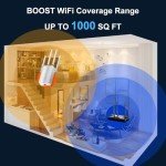 Long Range WiFi Extender Signal Booster 1200Mbps