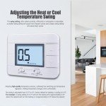 Aowel Non-Programmable Thermostat with Temperature Monitor