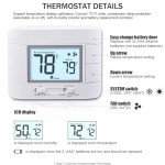 Aowel Non-Programmable Thermostat with Temperature Monitor
