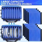 Aleemin Rolling DJ Cable Bag with Large Pockets