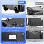 Aleemin Rolling DJ Cable Bag with Large Pockets