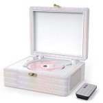 Retro Bluetooth CD Player with Speakers and Remote