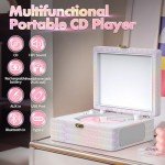 Retro Bluetooth CD Player with Speakers and Remote