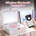 Retro Bluetooth CD Player with Speakers and Remote