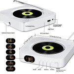 KOVCDVI Bluetooth Portable CD Player with Speakers