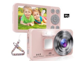 Kids 64MP UHD 4K Camera with 18X Zoom
