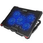 AICHESON 5-Fan Laptop Cooling Pad with LED Lights