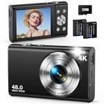 48MP UHD 4K Vlogging Camera with Zoom and Accessories