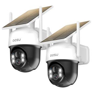 AOSU Solar Wireless Outdoor Security Camera 2K