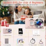 Kids 64MP UHD 4K Camera with 18X Zoom