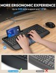 Ergonomic Wireless Keyboard and Mouse Combo Set