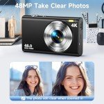 48MP UHD 4K Vlogging Camera with Zoom and Accessories