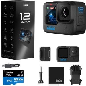 GoPro HERO12 Black Action Camera with Accessories Bundle