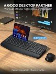 Ergonomic Wireless Keyboard and Mouse Combo Set
