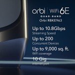 NETGEAR Orbi Quad-Band WiFi 6E Mesh System