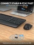 Ergonomic Wireless Keyboard and Mouse Combo Set