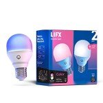 LIFX Smart LED Color Bulb 2-Pack, Works with Alexa
