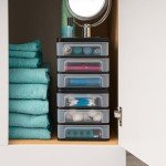 IRIS USA Black 3-Drawer Stacking Organizer Set