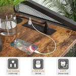 Unikito 3-Tier Office Filing Cabinet with USB Ports