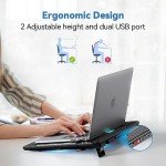 TECKNET Portable USB Laptop Cooling Pad with Fans