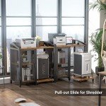 Unikito 3-Tier Office Filing Cabinet with USB Ports