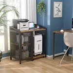 Unikito 3-Tier Office Filing Cabinet with USB Ports