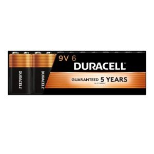 Duracell Coppertop 9V Battery Pack, 6 Count