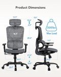 High-Back Ergonomic Mesh Office Chair with Lumbar Support