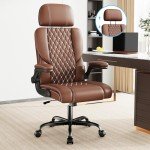 Sytas Comfy Leather Office Chair with Adjustability