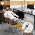 Heated Reclining Massage Office Chair with Footrest
