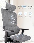 High-Back Ergonomic Mesh Office Chair with Lumbar Support