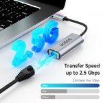 USB C to 2.5 Gbps Ethernet Adapter - Silver