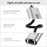 USB C to 2.5 Gbps Ethernet Adapter - Silver