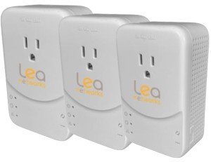 LEA Networks NetSocket1800 Powerline Adapter - 3 Pack