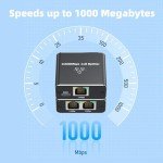 Ethernet Splitter 1 to 2, 1000Mbps Gigabit Adapter