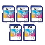 Silicon Power 32GB Class 10 SDHC Memory Cards - 5 Pack