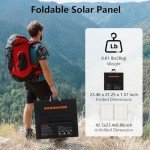 110W Waterproof Foldable Solar Panel for Camping