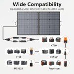 110W Waterproof Foldable Solar Panel for Camping