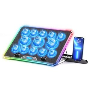 RGB Laptop Cooling Pad with 13 Quiet Fans